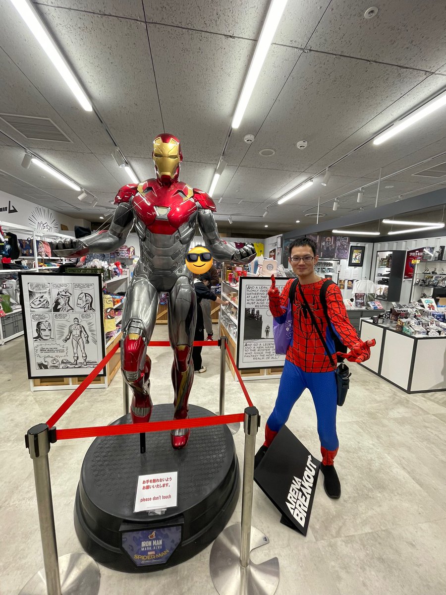 horiuchiahoaho's tweet photo. アイアンマンことスタークさんと!
店員さんにとって頂きました。
ありがとうございました。素敵なスパイディになります!
掲載許可済です。
#池ハロ2023 #marvelstore #マーベル #マーベルストア #池ハロ #池袋ハロウィン #池袋ハロウィン2023 https://t.co/8LitQyMku8