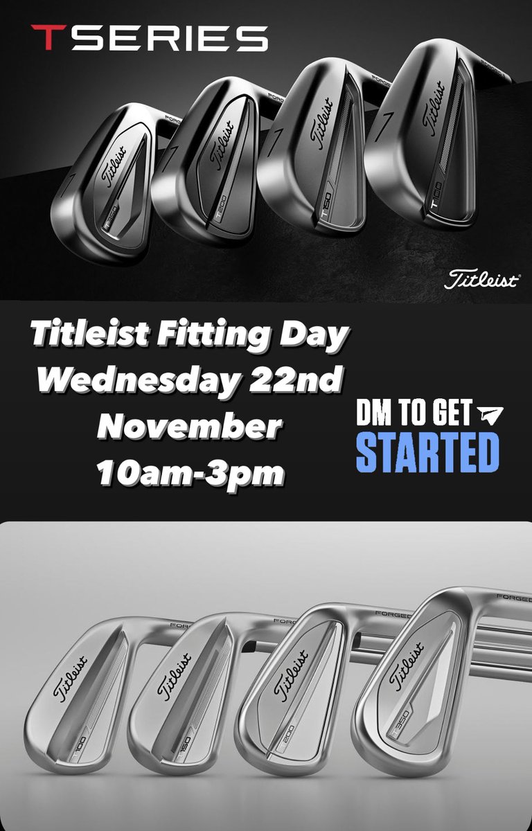 DaveCurlGolf's tweet photo. @TitleistEurope Fitting Experience here @WragBarnProShop on Wednesday 22nd November 10am till 3pm
Phone βοΈ 01793 766027 or DM to grab a slot.
#tseries #titleist #TSR #itsatitleist #teamtitleist @ben_fisher01 #golffitting #findyourfaster #golfswindon #southwestgolf https://t.co/YjEV6H0iEk