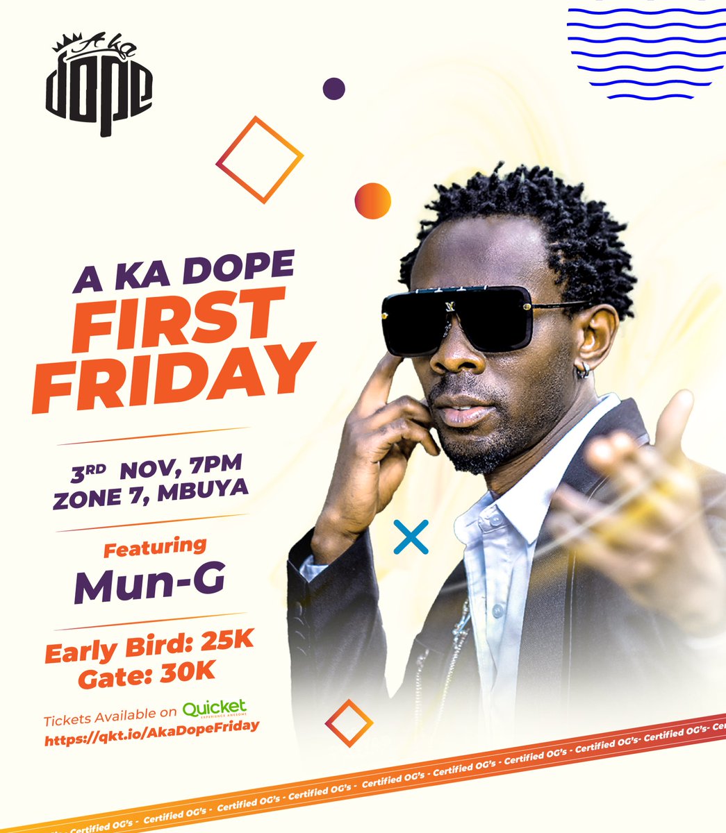 a_ka_dope's tweet photo. Y’all aren’t ready for what we are cooking with @MunGmato …Grab your #Akadopefirstfriday ticket from @QuicketUG today to be sure that you don’t miss out😊 https://t.co/t0T1p3bqfQ