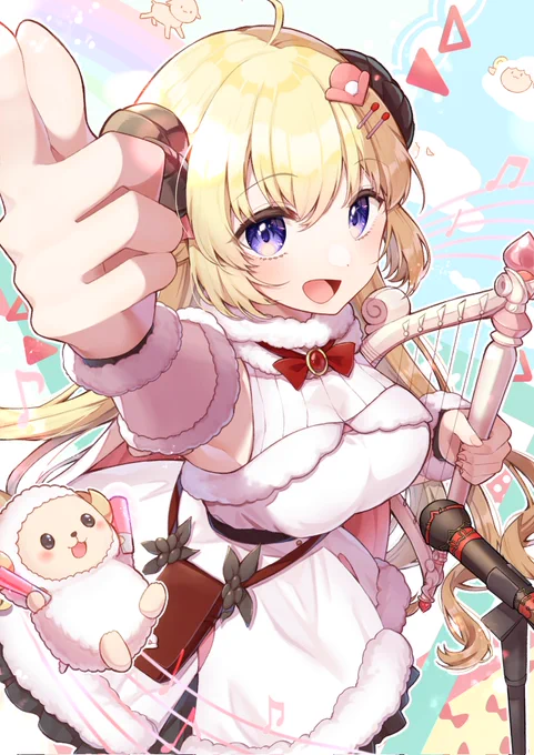 ホロライブの子描くよ㉔角巻わためさん#つのまきあーと 