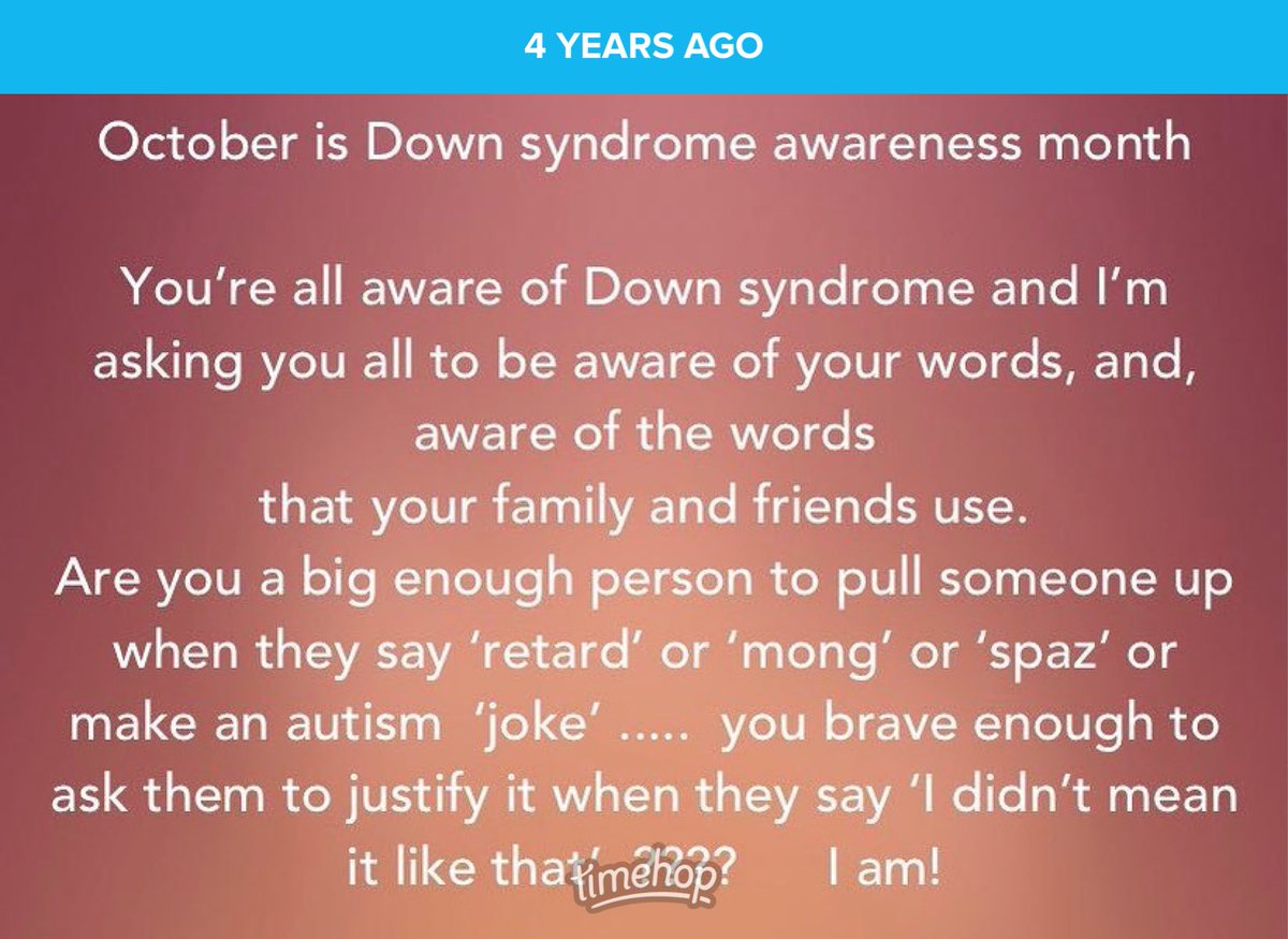 sometimes you have to stand up and be counted 💪🏻 #DownSyndromeAwareness
