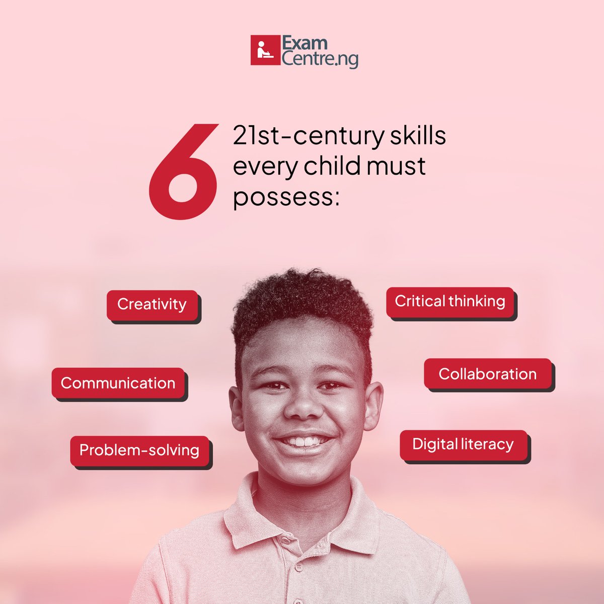 There's a champion in every child.

Let's prioritize their overall development. Start by equipping them with these 21st-century skills.

Happy New Week 💃

#parents #parenting #nigerianmoms #nigeriandads #parentingtips #explore #studytips