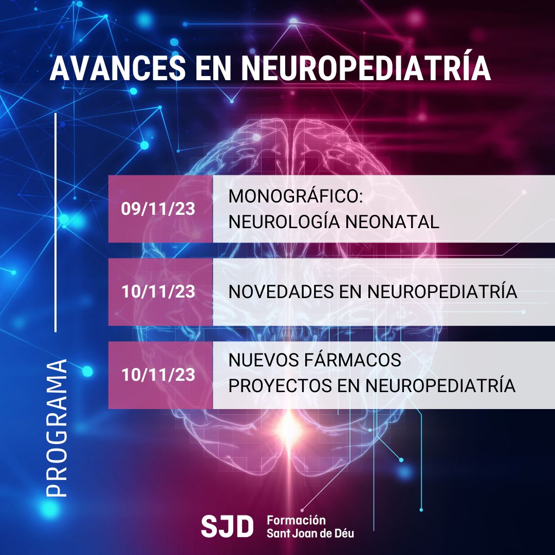 🔜 36ª edición de Avances en neuropediatría 🧠, la cita de referencia de neuropediatras y profesionales interesados en la especialidad. 🔽 Toda la información e inscripciones formacion.sjdhospitalbarcelona.org/es/avances-en-… 🤝 Con el aval de la @senep_es y la @ainponline.