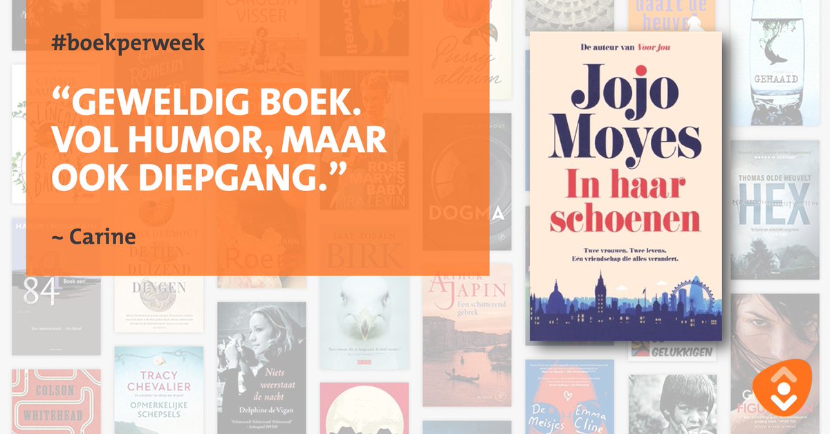 “Wat een geweldig boek. Met hilarische scènes en veel humor, maar ook vol mooie onderwerpen en fijne personages. Tranen van het lachen en van ontroering.” Lees net als BoekPerWeek-lezer Carine 'In haar schoenen' van Jojo Moyes: bit.ly/InHaarSchoenen… #boekperweek