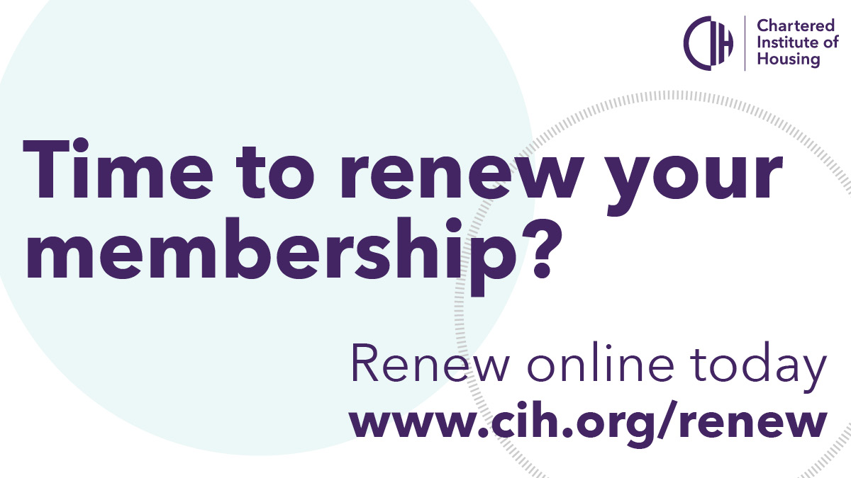 📢 CIH members, is it time to renew your CIH membership? 📢 The quickest way to renew is online via MyCIH or go to cih.org/renew We can't wait to welcome you for another fantastic year ✨ #proudtobeprofessional #ukhousing