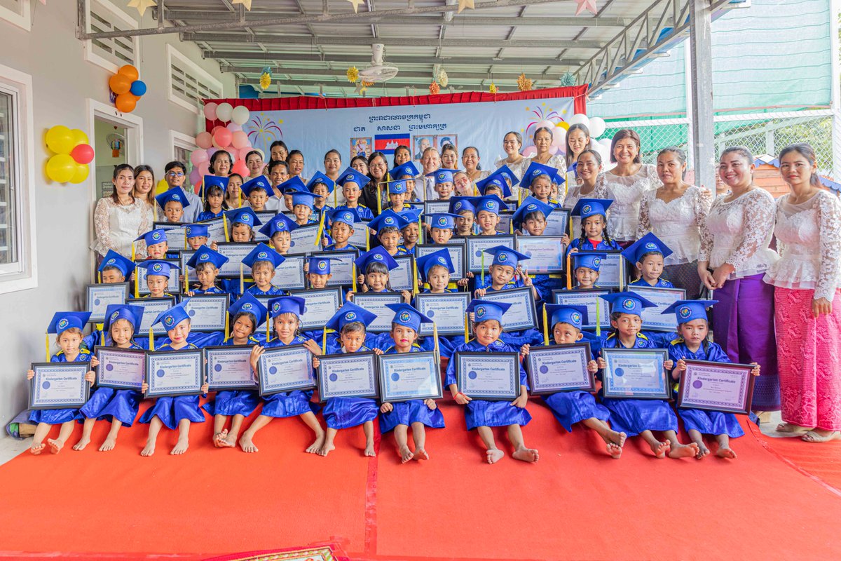 Congratulations to our 50 kindgarten students on their graduation! We are so proud of you! Thanks to our CCF teachers for their hard work and to everyone involved in supporting these youngsters at the beginning of their educational journey with us.