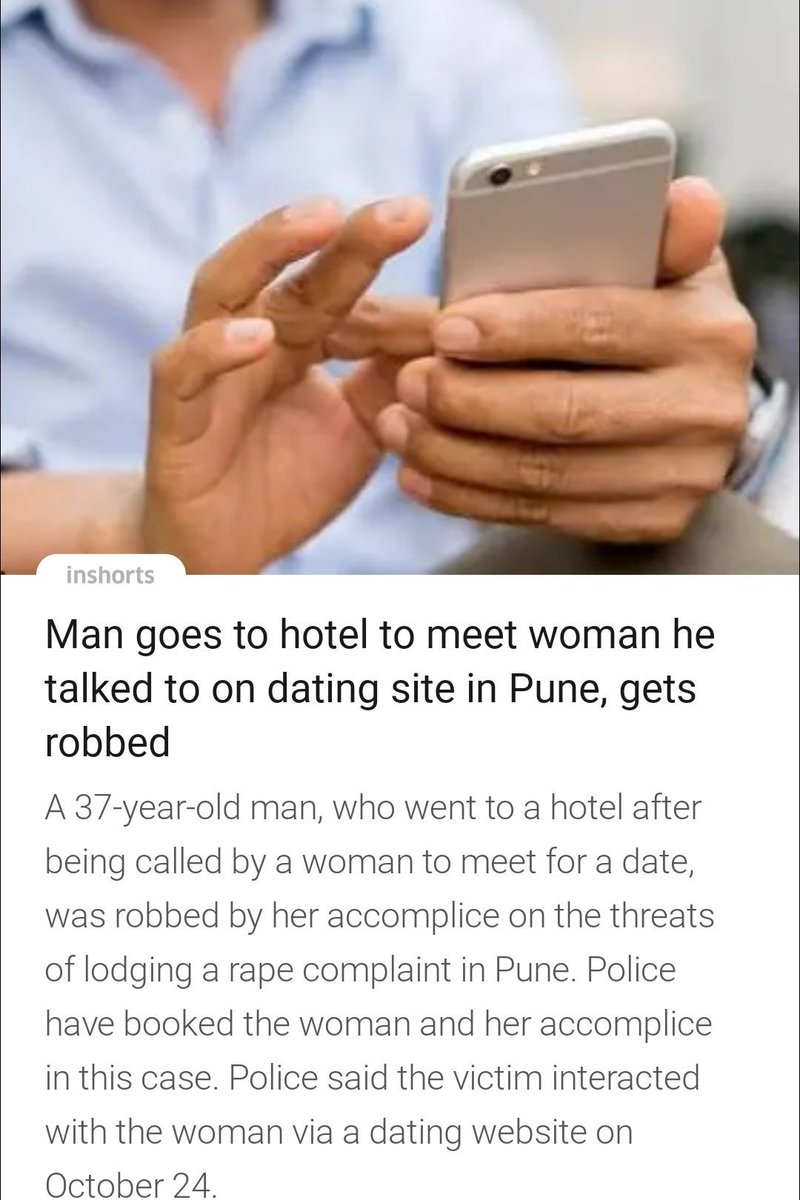 ShoneeKapoor's tweet photo. Guys, stay out of dating sites. You won't get any real women there.

You will only get either a #robber or a #beggar. https://t.co/WBdVmPxiqS