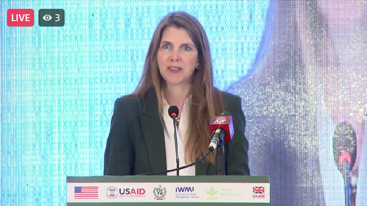 IWMI_'s tweet image. H.E. @JaneMarriottUK, British High Commissioner to Pakistan at #PreCOP: The latest @IPCC_CH  2023 report highlights the need for climate resilience solutions including in Pakistan, a country known as among the topmost climate vulnerable and the 32nd least prepared.