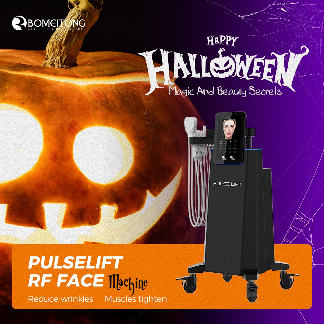 Bomeitong_Tech's tweet photo. PulseLift：
With five handles: 2 facial handles + 2 eye handles + 1 forehead handle; 
📷 Embrace the Halloween spirit and let us help your clients regain their youth with a little extra 'boost! 
---------------------
WhatsApp：+86 153 8311 8106
#halloweenpromotion #bomeitong #EMS https://t.co/fnnL8f4JFp