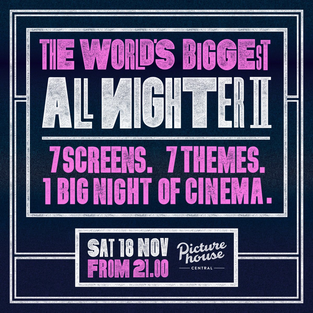 The good folks at <a href="/picturehouses/">Team Picturehouse</a> have an All Nighter at <a href="/CentralPictureH/">Picturehouse Central</a> Sat 18 Nov. All screens filled with exciting stuff. I'm delighted to be hosting a programme of 6 of my films in the 'Wright on Wright' screen. Can you handle it? I’ll see you there! picturehouses.com/event-details/…