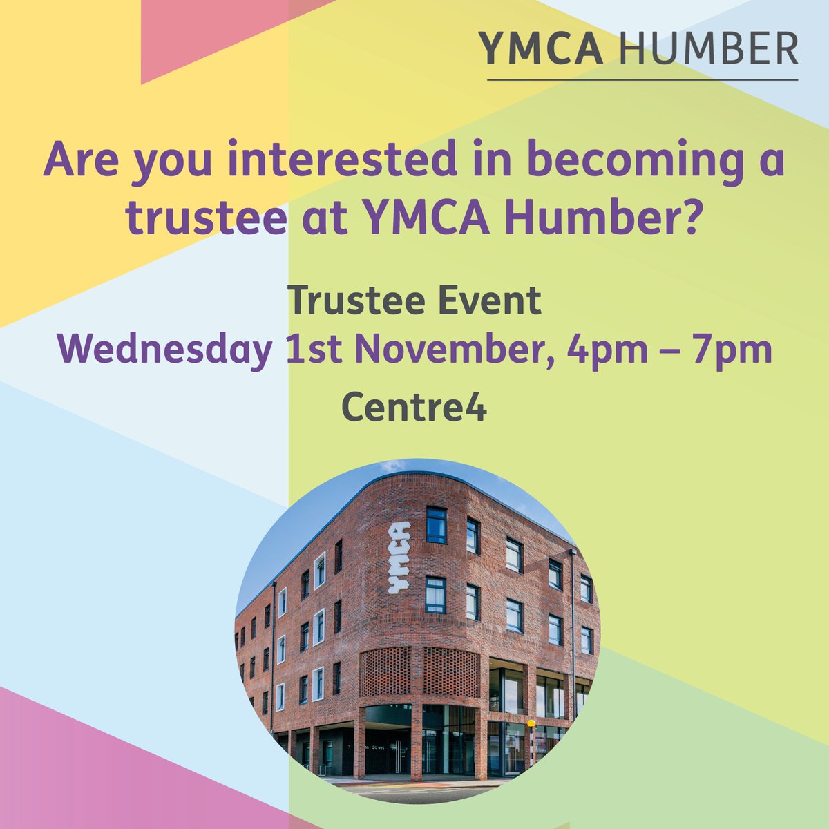 Are you interested in becoming a trustee?

We will be attending the trustee event at Centre4 this Wednesday so you can meet us and find out more information about the role and responsibility of a trustee at YMCA Humber.

sectorsupportnel.org.uk/event/trustee-…

#trustee #charity #ymca