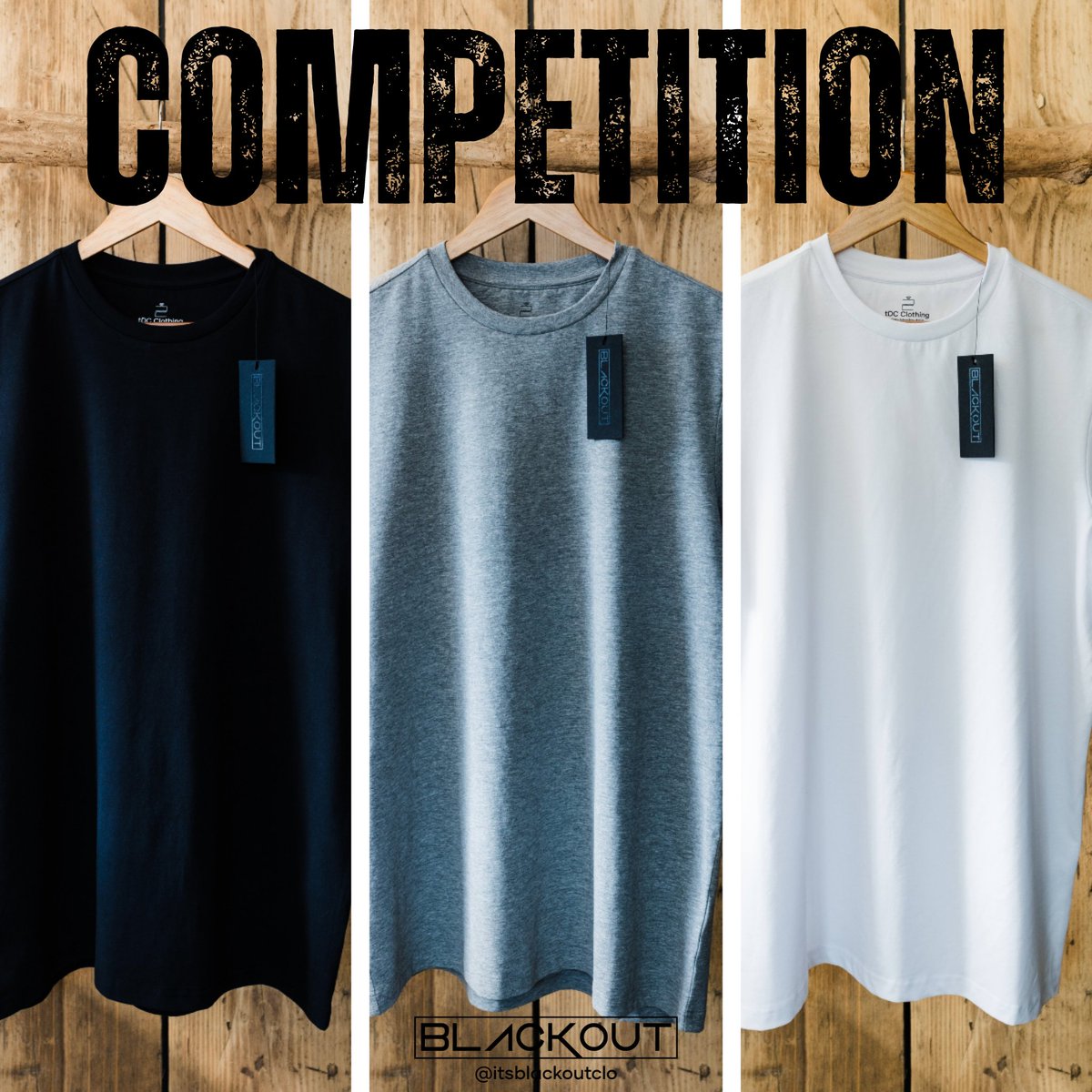 𝗖𝗼𝗺𝗽𝗲𝘁𝗶𝘁𝗶𝗼𝗻 𝗧𝗶𝗺𝗲!

Here's your chance to win a full 𝐁𝐋𝐀𝐂𝐊𝐎𝐔𝐓 Trilogy tee set. A black, white and grey 𝑆𝑖𝑔𝑛𝑎𝑡𝑢𝑟𝑒 𝑇𝑒𝑒!

To enter simply:

✅ Follow us!
✅ ❤️
✅ 🔁