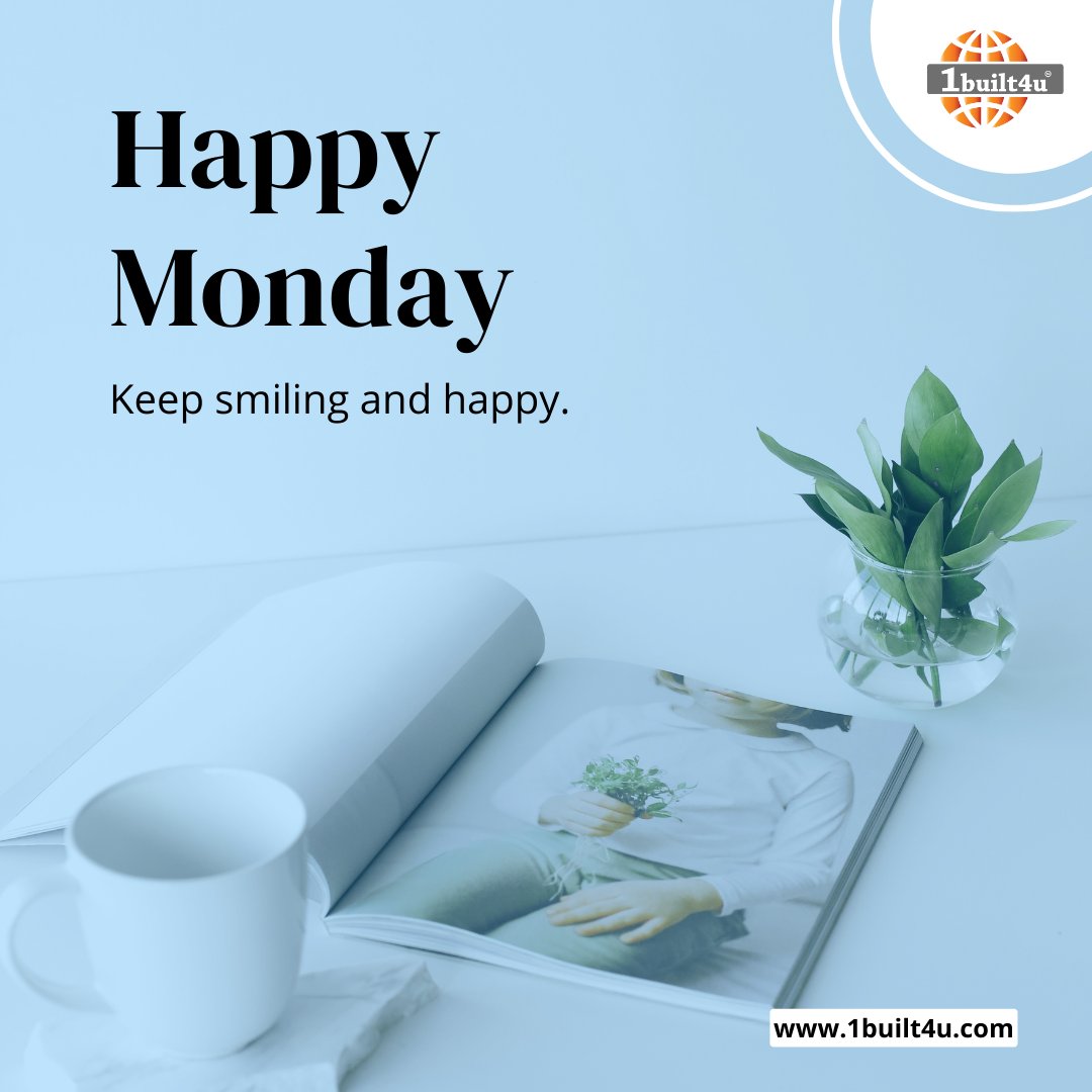 New week, new opportunities. Embrace Monday with a smile!

#1built4udotcom
#1built4u
#HappyMonday #NewWeekVibes #MondayMotivation #FreshStart #PositiveEnergy #MondaySmiles #ReadyForSuccess #CoffeeAndConfidence #MondayMindset