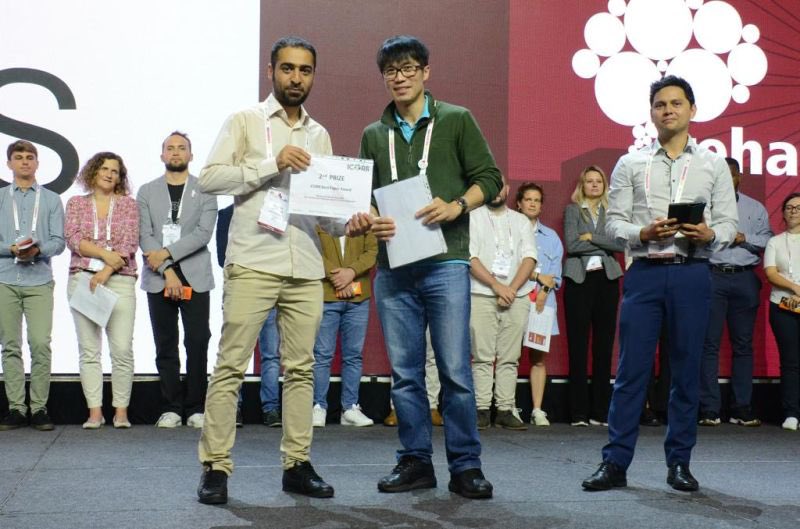 rehassist's tweet photo. Happy to share that our paper entitled:
"Novel Design and Implementation of a Neuromuscular Controller on a Hip Exoskeleton for Partial Gait Assistance"
got the 2nd best paper award at the conference #ICORR at @RehabWeekOrg! 🥳🥳🥳
#exoskeletons #assistivetechnology #walking https://t.co/FQdSJSSFje