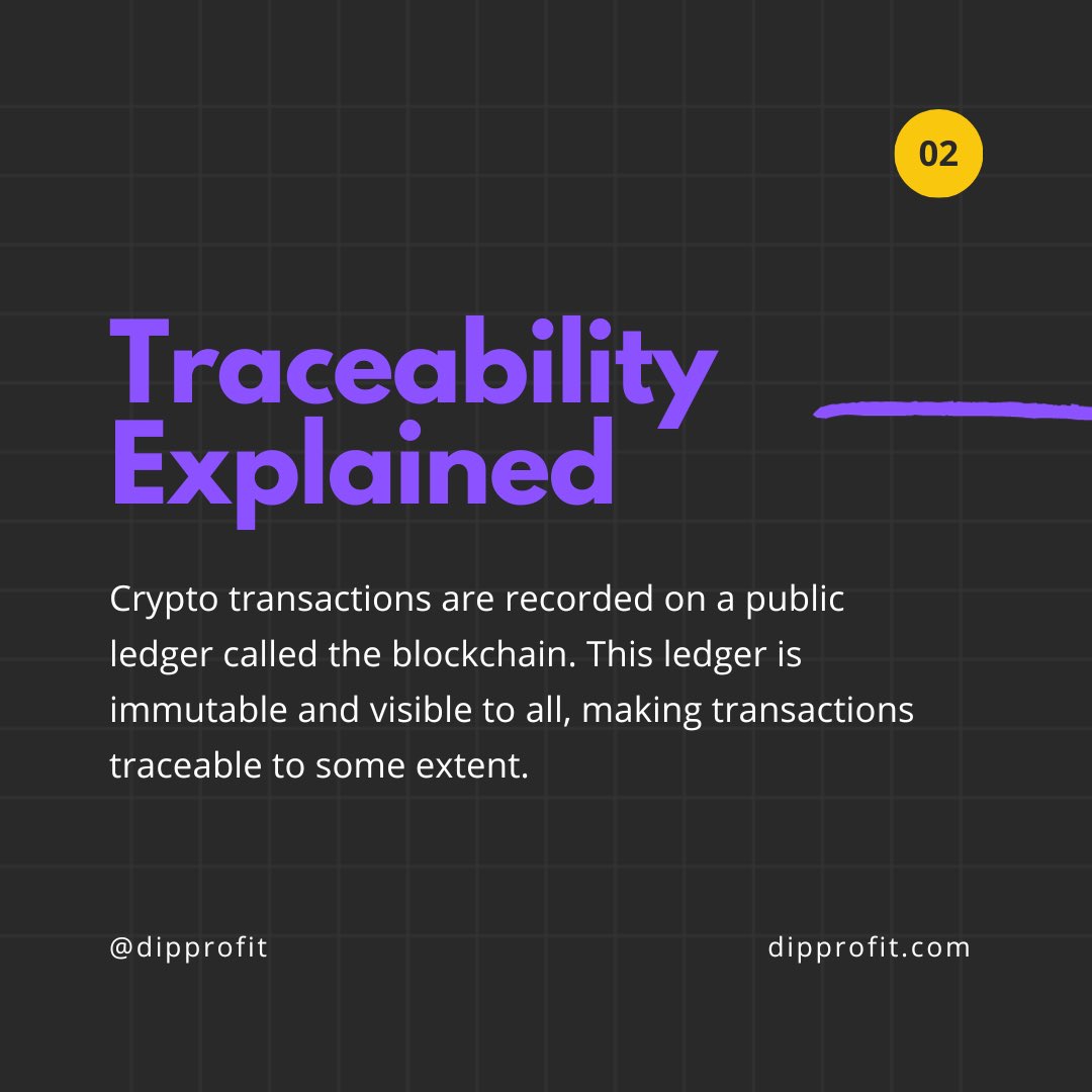 DipprofitGems's tweet image. Are #Crypto transactions Traceable ?

#BTc