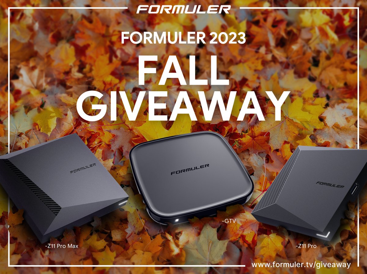 FormulerTv's tweet image. 🎁 Enter the Formuler 2023 Fall Giveaway for your chance to win. 
over $8,000 worth of prizes will be given away to 40 winners!🎁

Check the instructions in the Formuler giveaway page.

formuler.tv/giveaway

#formuler #androidtv #z11promax #giveaway