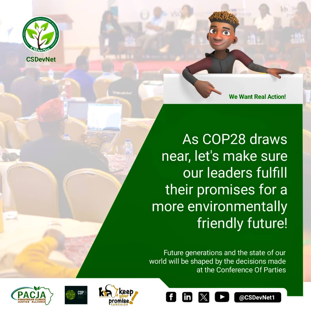 The Future generation and the state of our world 🌍 will be shaped by the decision made at COP28. Let's put actions not just mere words

#WhatHasChanged? #C4A 
#AgriculturalAdaptation #Adaptation4Africa