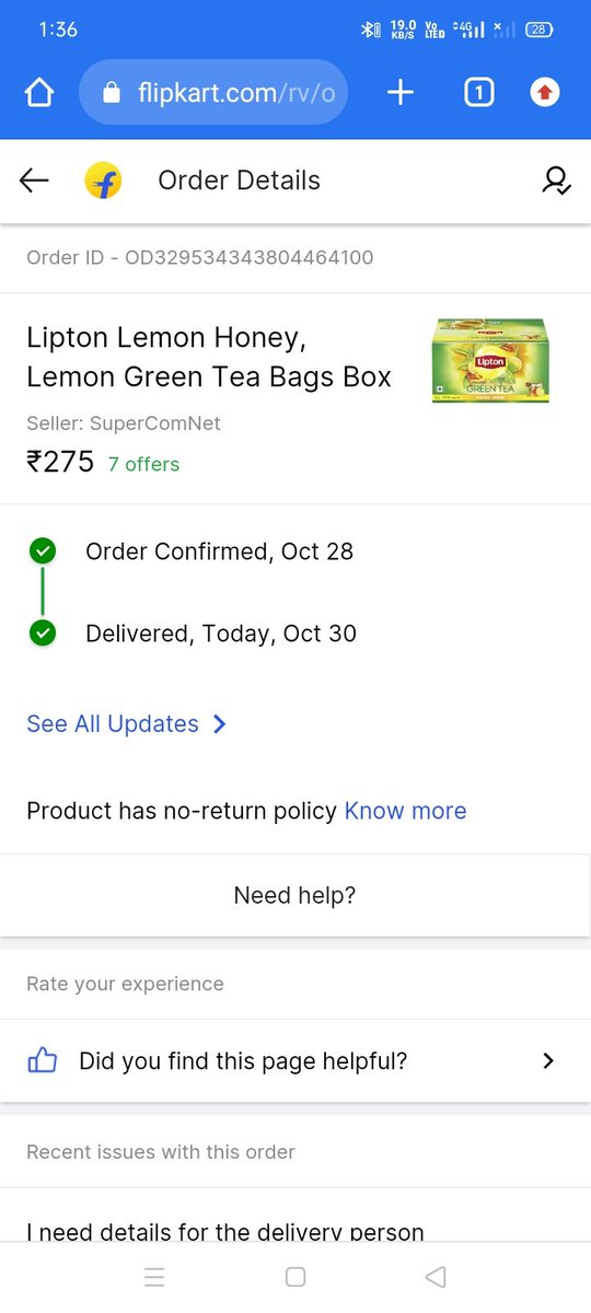 akashKumarThak9's tweet photo. My order has  showing delevered without any notification and have not received my product... https://t.co/HKwISFeboQ