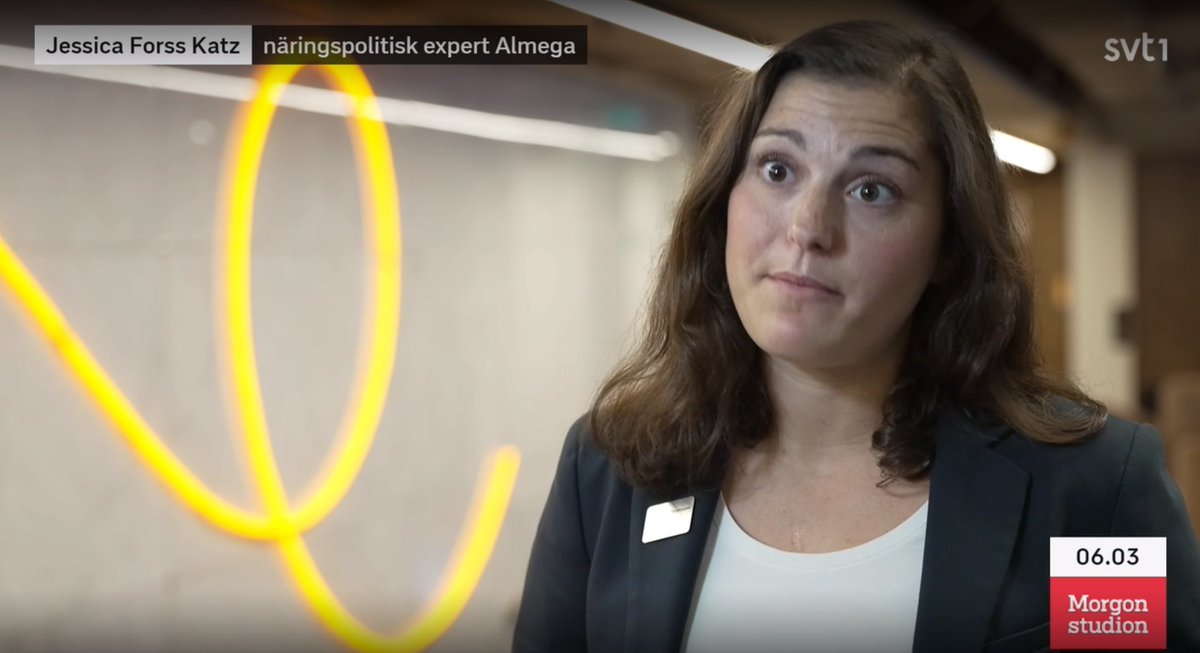 serviceftgen's tweet photo. Vår näringspolitiska expert
@jessica_hkatz var med i Morgonstudion @svt
imorse och pratade om lönegolvets effekter på städbranschen. Se henne i början av programmet här👉 https://t.co/D7UhYI1TNq #svpol #arbetskraftsinvandring #lönegolvet #försörjningskrav https://t.co/Vpyf2giwZI