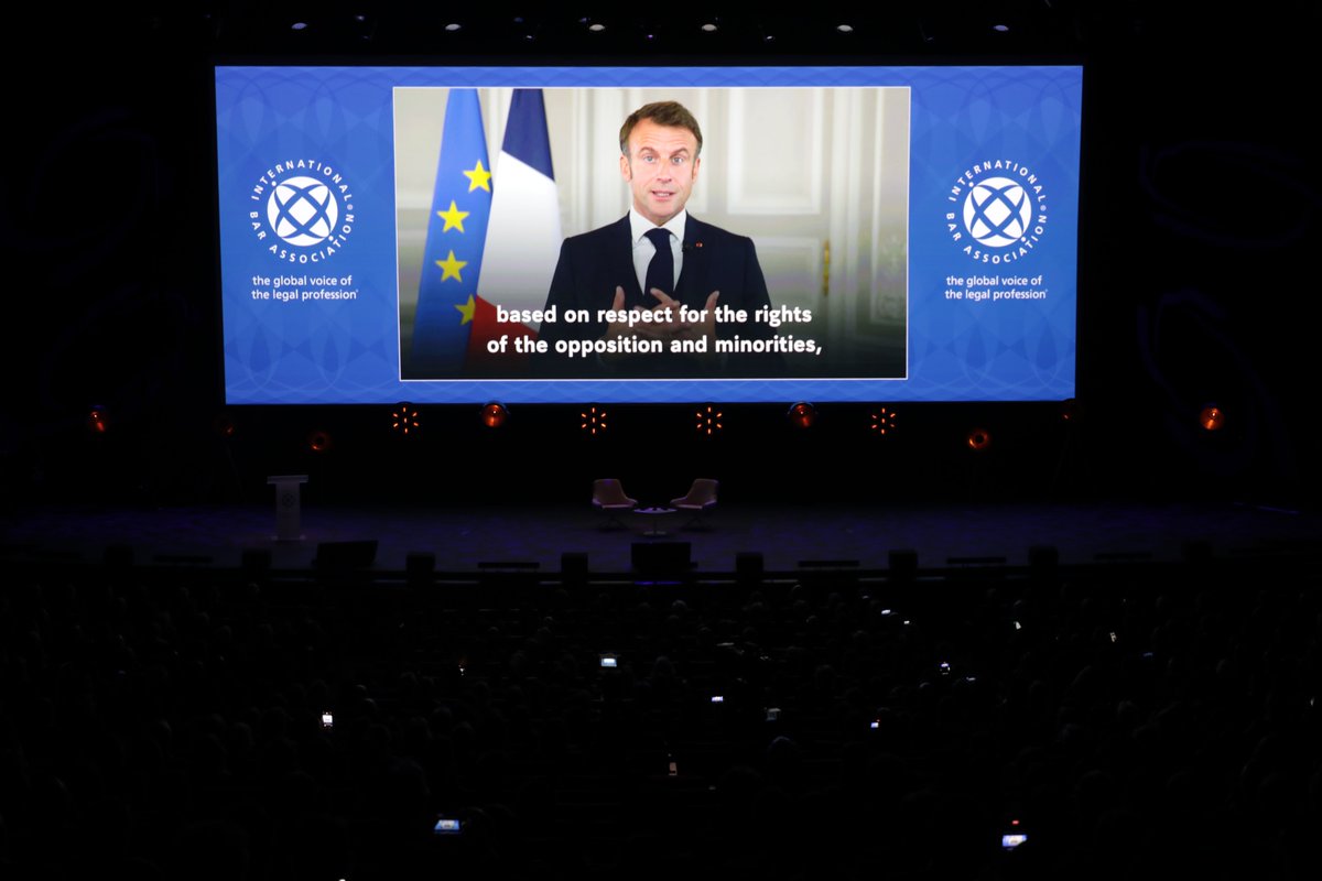 IBA Annual Conference Opens with Remarkable Speeches by IBA President Almudena Arlon de Mendivil, French President <a href="/EmmanuelMacron/">Emmanuel Macron</a>, and EU Brexit Negotiator <a href="/MichelBarnier/">Michel Barnier</a> 

#IBAParis