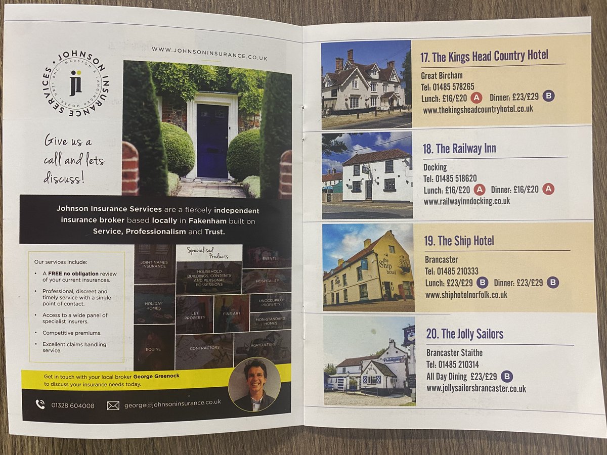 Good luck to #Norfolk #restaurantweek🍴 kicking off today, 30th October running all the way through to 10th November!

We are delighted to support this fantastic #event.

For more #information on where to go and prices etc, see norfolkrestaurantweek.co.uk