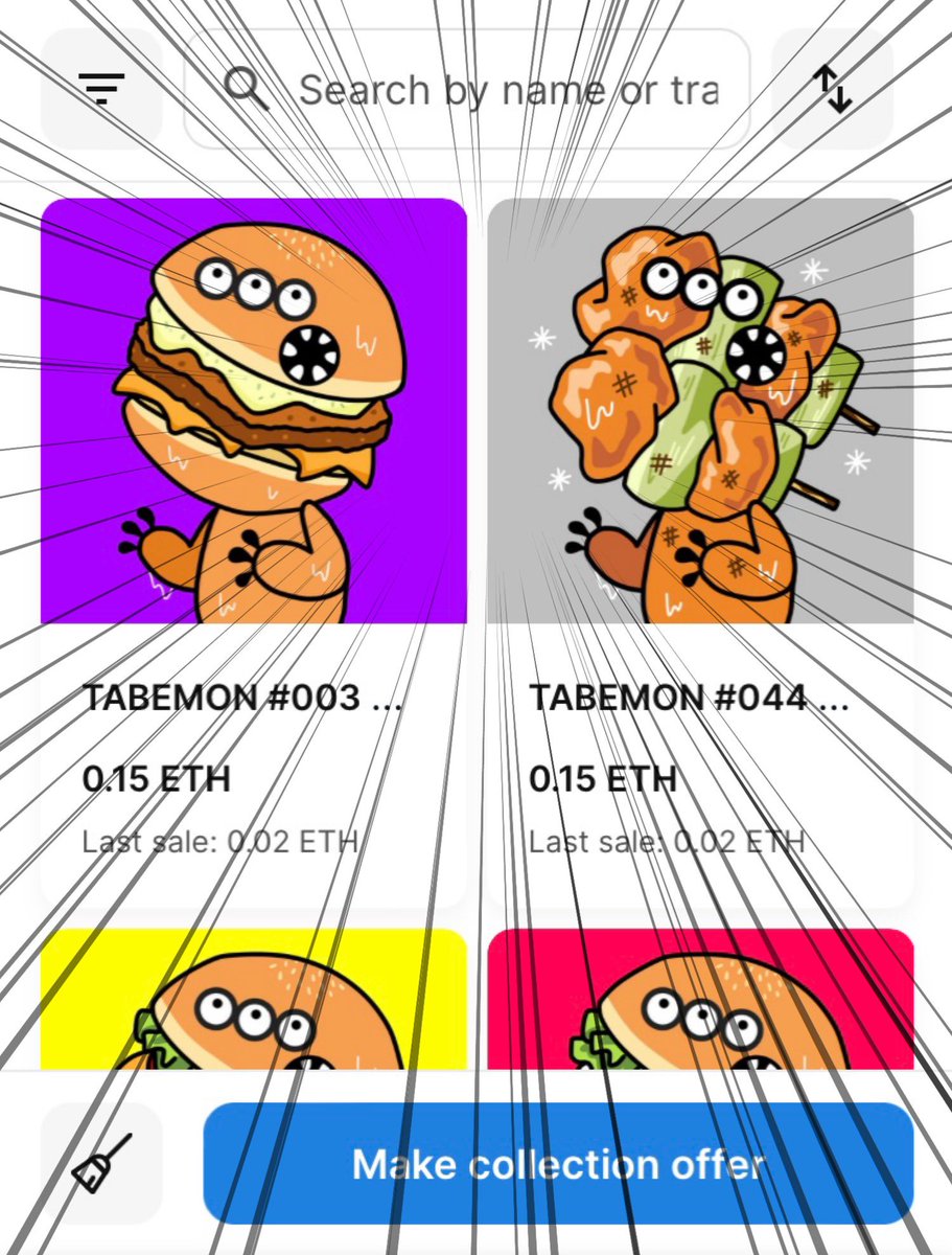 ハンバーガーも2次販売に！！😳🍔✨
第1弾で描いた思い出深いフィッシュバーガーです🥹🐟🍔✨