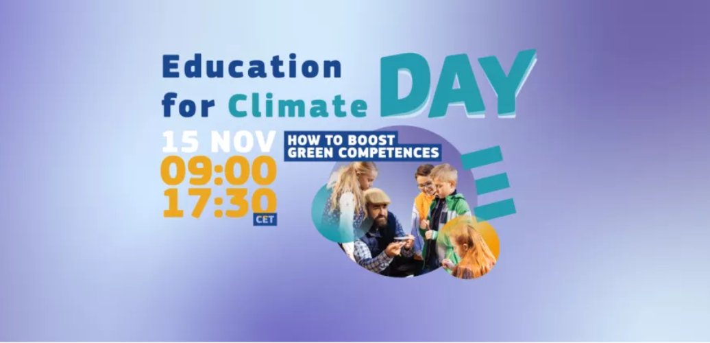 Attention❗️❗️

EducationForClimate Day 2023 - Spread the word europa.eu/!4nH4mt 

Register and join! You wont regret it😉