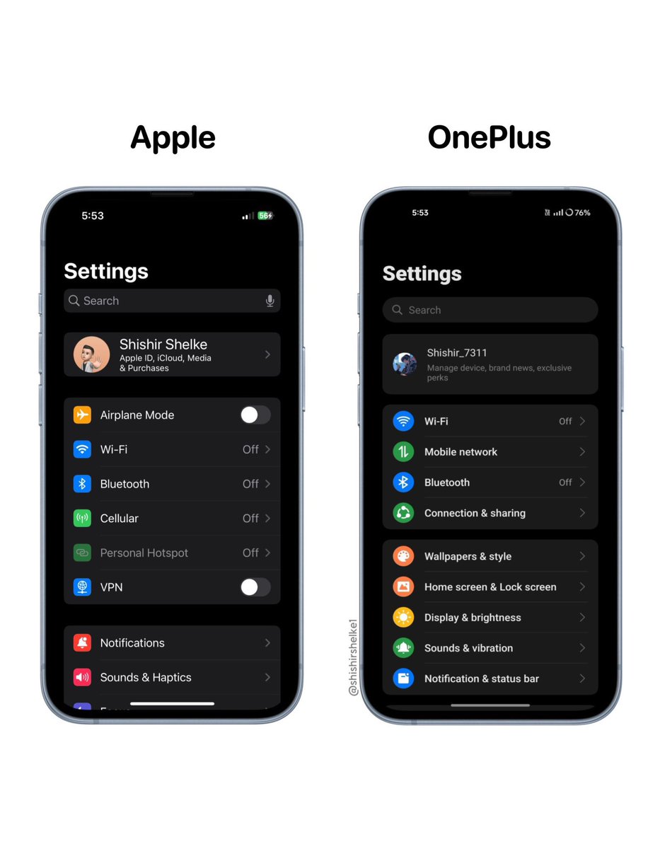 OnePlus vs  Apple 🫶
