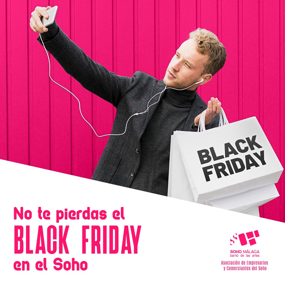 El Black Friday llega al barrio Visita cada uno de los Comercios y aprovecha descuentos en productos de temporada #SohoBarrioDeLasArtes #Málaga #Comercios #BlackFriday #BarrioConEncanto #Únete #AsociaciónDeEmpresarios #Sale #Ofertas #Descuentos