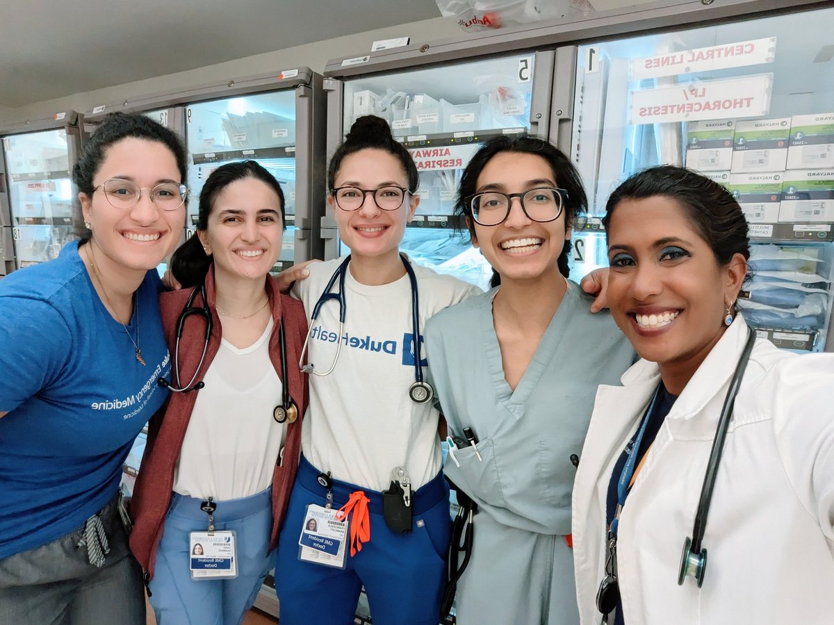 Sree Natesan, MD (she/her) (@sreeja_natesan) on Twitter photo Amazing shift with <a href="/dukeemergency/">Duke Emergency Medicine</a> talented #WIM. So thankful for their hardwork and leadership in caring for our @durhamnc community 💕 Amazing shift with <a href="/dukeemergency/">Duke Emergency Medicine</a> talented #WIM. So thankful for their hardwork and leadership in caring for our @durhamnc community 💕
