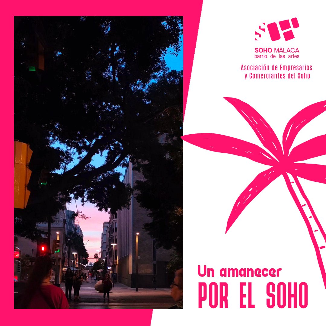 Vivir el amanecer por el Soho, ¡eso sí que tiene arte ! Comenzamos el miércoles por el barrio, ¿desayunamos juntos? #SohoBarrioDeLasArtes #Málaga #BarrioDeLasArtes #CulturaDelSoho #SohoMálaga #CentroDeArteContemporáneo