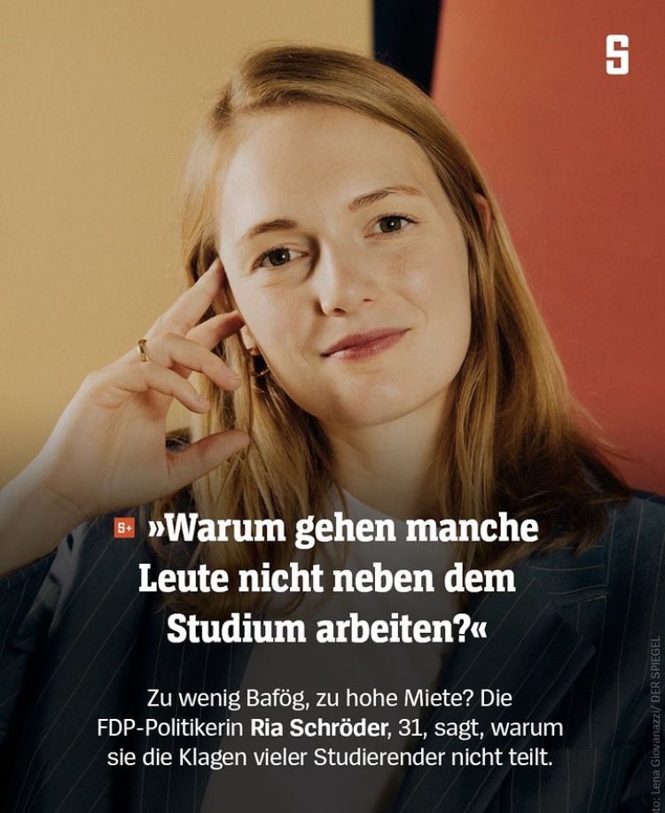 Viele Studierende klagen, dass sie sich das Leben kaum noch leisten können. Wie steht es um die Pläne der Regierung, daran etwas zu ändern? Darüber haben <a href="/lukashldbrnd/">Lukas Hildebrand</a> und ich mit <a href="/ria_schroeder/">Ria Schröder</a> gesprochen: 
spiegel.de/start/ria-schr…