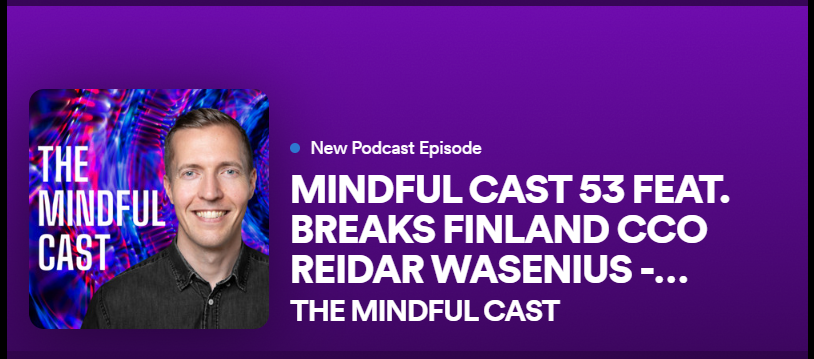 Then Mindful Cast #53 vieraana <a href="/PersonalBrainer/">Personal Brainer</a> <a href="/ReidarWasenius/">@ReidarWasenius</a>:
Kuinka pääsee "maailman kuunnelluimmaksi suomalaisääneksi"? Miten aivoja treenataan? Mitä työpaikoilla tarvitaan juuri nyt?
open.spotify.com/episode/5t9LL5…

#työhyvinvointi #työssäjaksaminen
#HaaS #HappinessAsAService #HR