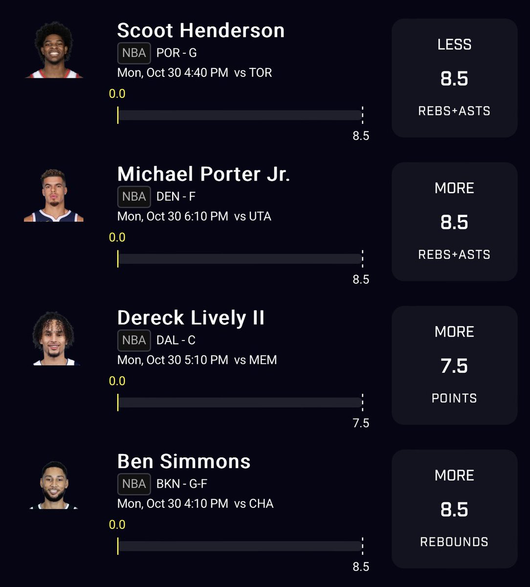 HollowPicks's tweet photo. 🟢Prizepicks Late Night Value ☢️🫡🟢

-These Will 1000% Bump 🔒

-Odds Are In Our Favor👨‍🍳

Lock Them In And Follow🧪

#nfl #value #DraftKings #fanduel # #derecklively #scoothenderson #mlb #prizepicks #nuke  #twittergambling #bets #sportsbettingpicks #csgo #bensimmons #nba  #NBA https://t.co/kCM0ym9f7X