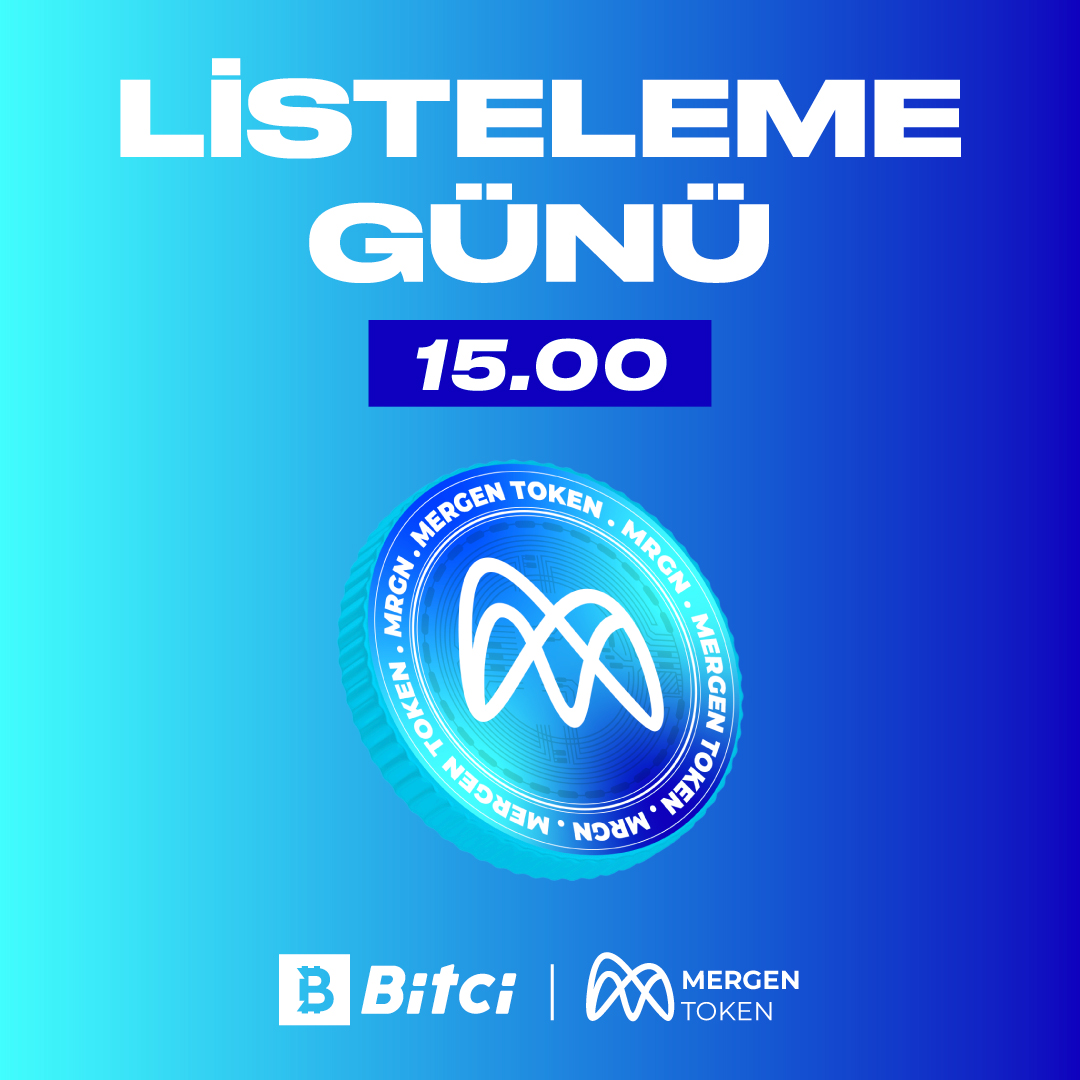 safebitcom's tweet photo. 🤖 Mergen Token için listeleme günü!
📊 $MRGN alım-satım işlemleri 15.00'te başlıyor!
#Bitci #BitciLaunchpad #MRGN #MergenToken https://t.co/KFgcvTF5XW