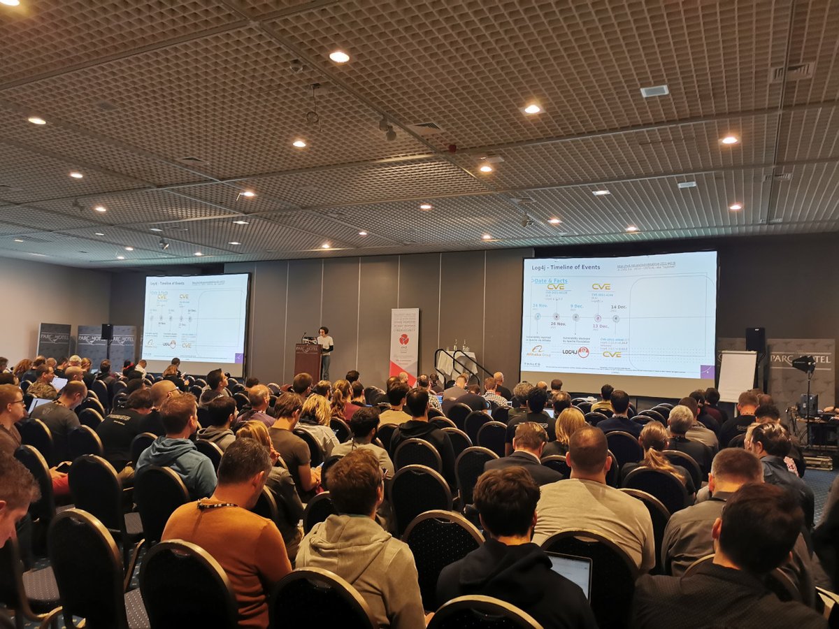 TroventSecurity's tweet photo. Das Trovent Pentestingteam hat im Oktober die IT-Sicherheitskonferenz https://t.co/ZH5qESghM7 besucht.
Wir konnten an Workshops teilnehmen und spannenden Vorträgen zuhören, alte Bekannte treffen und neue Kontakte knüpfen.

#itsicherheit #cybersecurity #penetrationtesting #hacklu https://t.co/0iYVv1DdO9