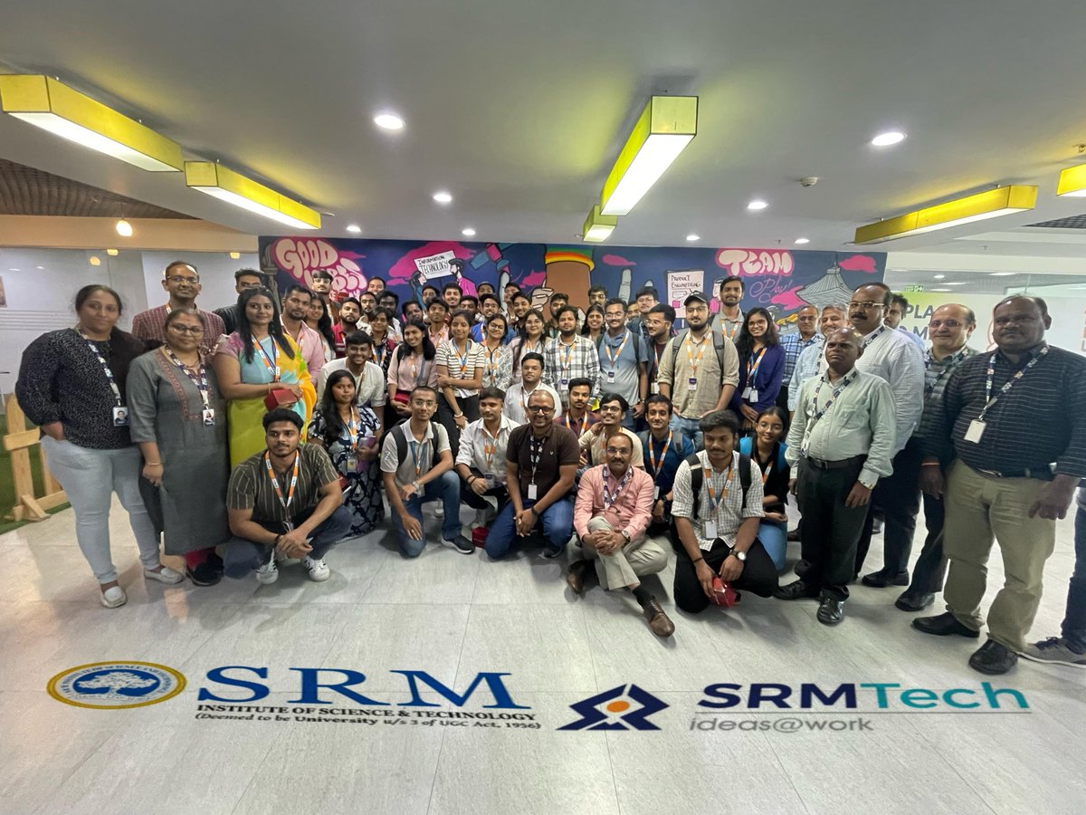 SoC_SRMIST's tweet photo. Department of Computing Technologies(CTECH), SRM Univeristy (Kattankulathur), started an interdependence with the SRMTECH on 28h October.
#CTECH, #SRMIST  #SRMtech #SRMISTKTR #IndustrialVisit #srmuniversityofficial #SRMISTChennai #srmuniversity https://t.co/KWbfybwnnZ