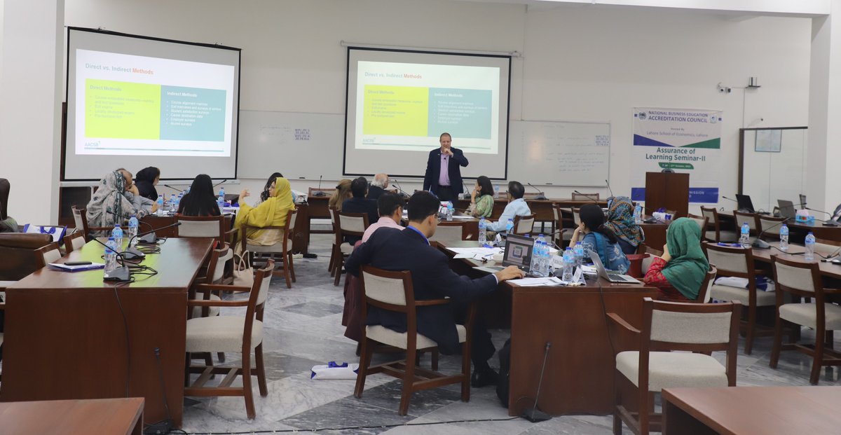 NBEAC's tweet photo. Press Release - AACSB SEMINAR: ASSURANCE OF LEARNING- II held on held on 26th-27th  of October, 2023 at Lahore School of Economics, Lahore.

https://t.co/hr3HqV0Ycg https://t.co/MQuA3LcBXC