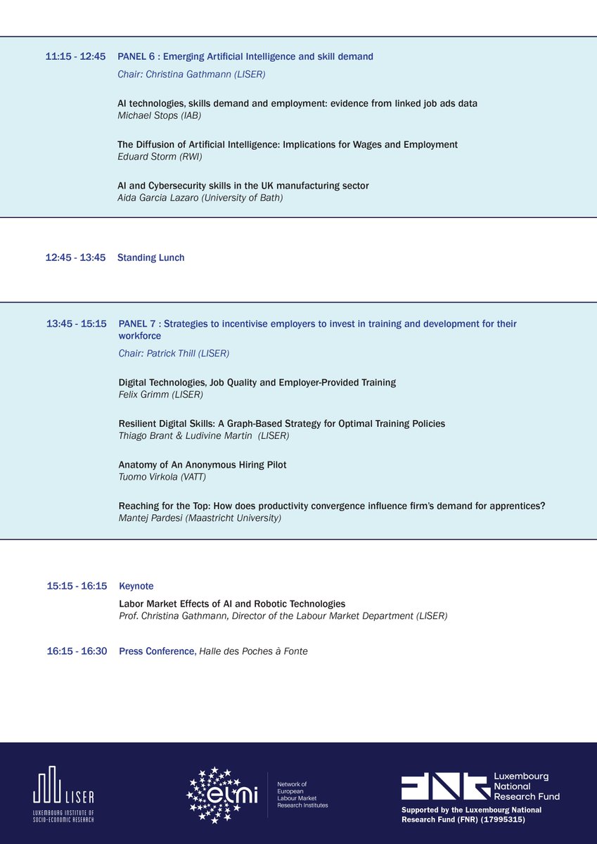 📣 Kick-off of the Intl Conference: "Skills for the Future: Navigating the #Digital, #Green &amp; #SocialTransitions in European Labour Markets"

🇪🇺 The 2 day event has gathered leading national &amp; international scholars in social sciences.

🔗Event details: liser.lu/?type=news&id=…