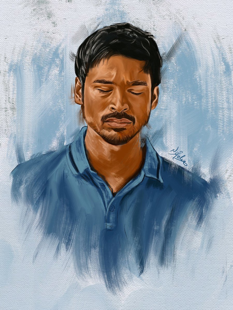 Digital painting @dhanushkraja #photoshop #digitalpainting #3movie #KollywoodCinima