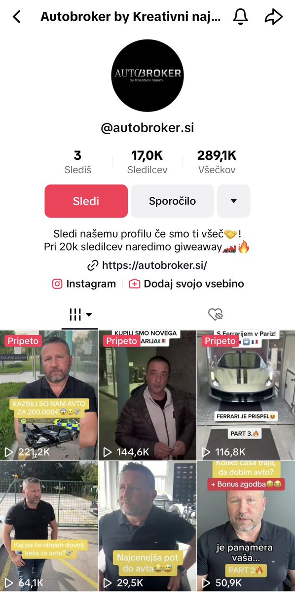 Primozoberc's tweet photo. 1M TikTok views without influencers! 😯

👉 Resonate with your audience.
👉 Authenticity wins.
👉 Know your audience.
👉 Build influencers from scratch.
👉 Perfect timing.
👉 Repurpose content.

Spotlight: @autobroker hit 1M views monthly without influencers! 

#tiktok https://t.co/I1DCU9Or8r