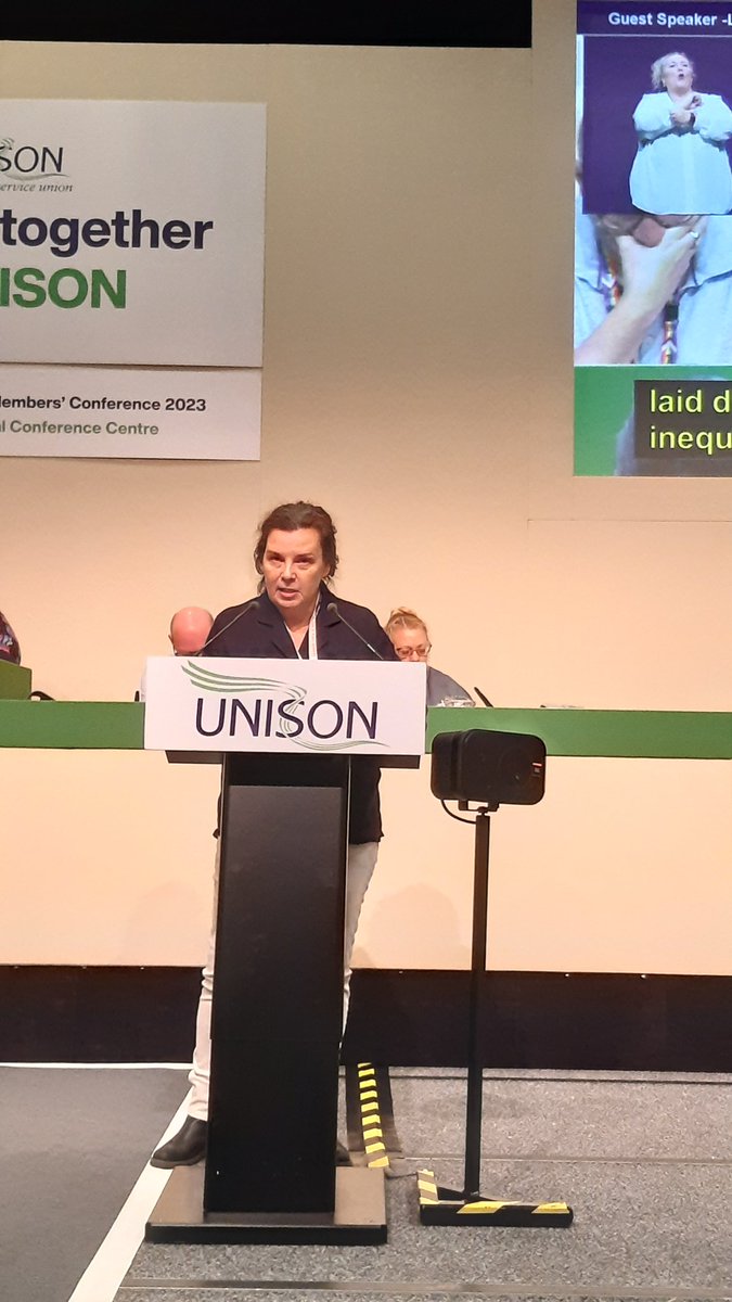 UNISON President Libby Nolan opens the final day of conference and tells delegates it is time to get rid of a government that has run out of ideas. #UDMC23 <a href="/unisontheunion/">UNISON - UK's largest union</a>