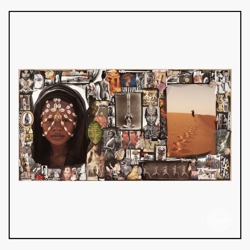 asakan_art's tweet photo. [UNE OEUVRE UN JOUR]

« Divine Sun », 2022
Collage et techniques mixtes sur papier beaux arts, 219 x 123 cm 

By Delphine Diallo (Née 1977 à Paris/France – Vit et Travaille à : Brooklyn/New-York, USA)
_______
#DelphineDiallo #photography #photographie #collage #mixedmedia https://t.co/sGUSjcdXhx