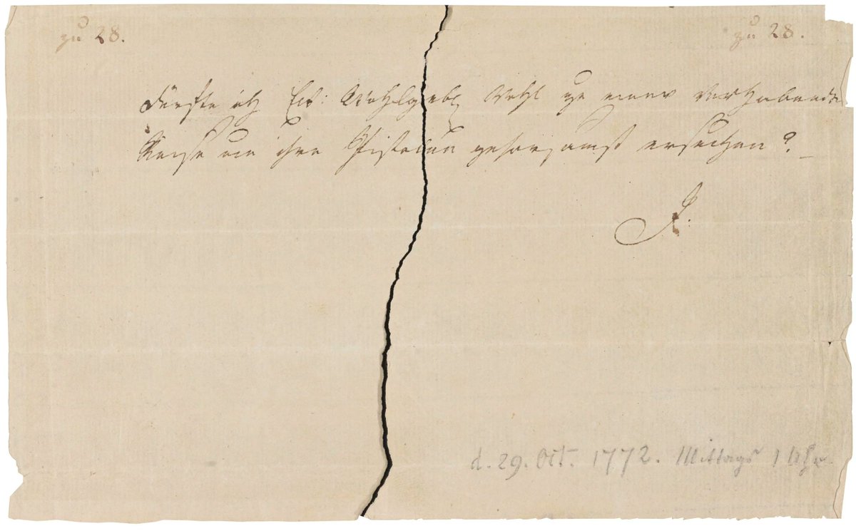 Weimar_GSA's tweet photo. #otd 1772 erfuhr #Goethe vom Selbstmord seines Freundes Karl Wilhelm Je­ru­sa­lem. Mit seinem Werk „Die Lei­den des jungen Werther“ schuf er dem Ver­stor­be­nen ein li­te­ra­ri­sches Denk­mal. Dazu heute im Blog: https://t.co/MtZ5PEhngO https://t.co/mTM4dm2ugj