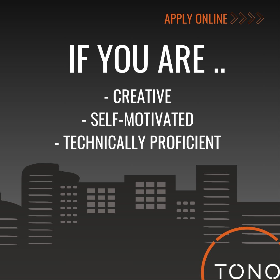 tonogroup's tweet image. TONO Group is on a mission to hire an additional full-time Project Architect to support our growing firm!
We are interested in candidates who are:
- Creative
- Self-motivated
- Technically proficient
Apply today! hubs.ly/Q026_Qb00 #NowHiring #ProjectArchitect