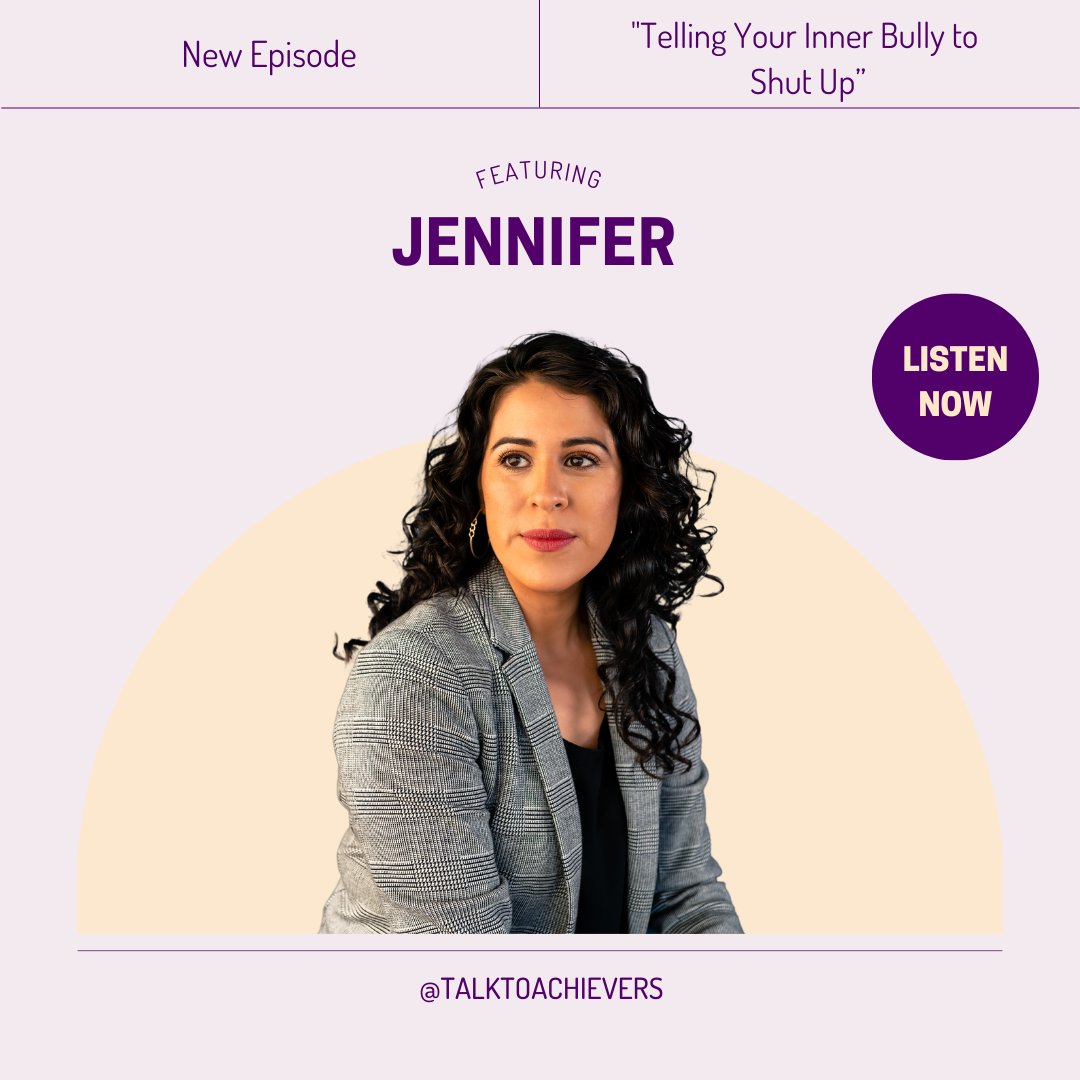 An entrepreneur, wife and mother of two, Jennifer can't stop thinking about how she falls short in her personal and professional life.

 Stevon and Juleyka discuss toxic self-criticism, and Stevon helps us interrogate our demand for perfection.

🎙️Listen: ow.ly/ovtL50PFeiZ