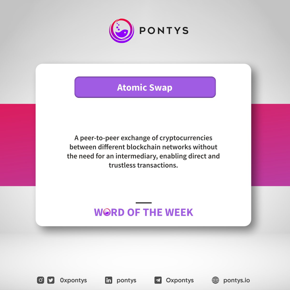 0xpontys's tweet photo. Keep ahead of the curve and broaden your knowledge as we dig into the fascinating world of blockchain. 

 ◒ Bridge ◒ Connect ◒ Secure
 #Web3 #web3jobs #DeFi #blockchain #Crypto #learnweb3 #pontys ##pontyslabs https://t.co/tvJ4Xnx4oF