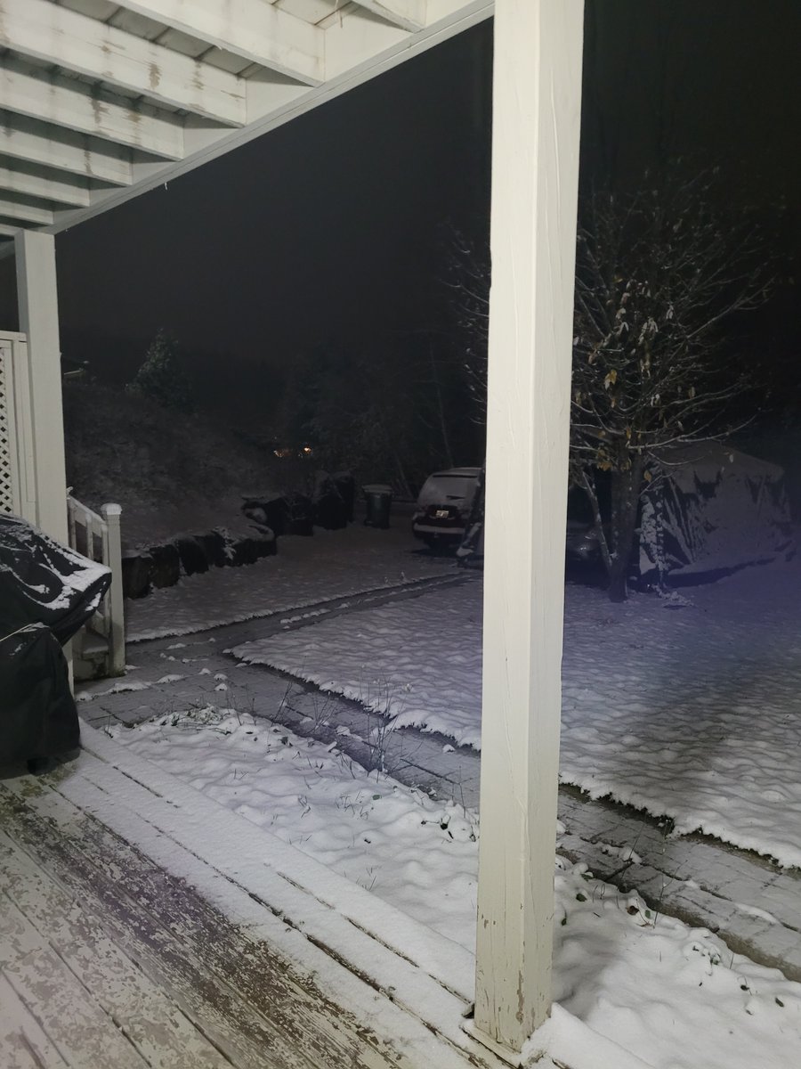 Première neige à Ste-Agathe.