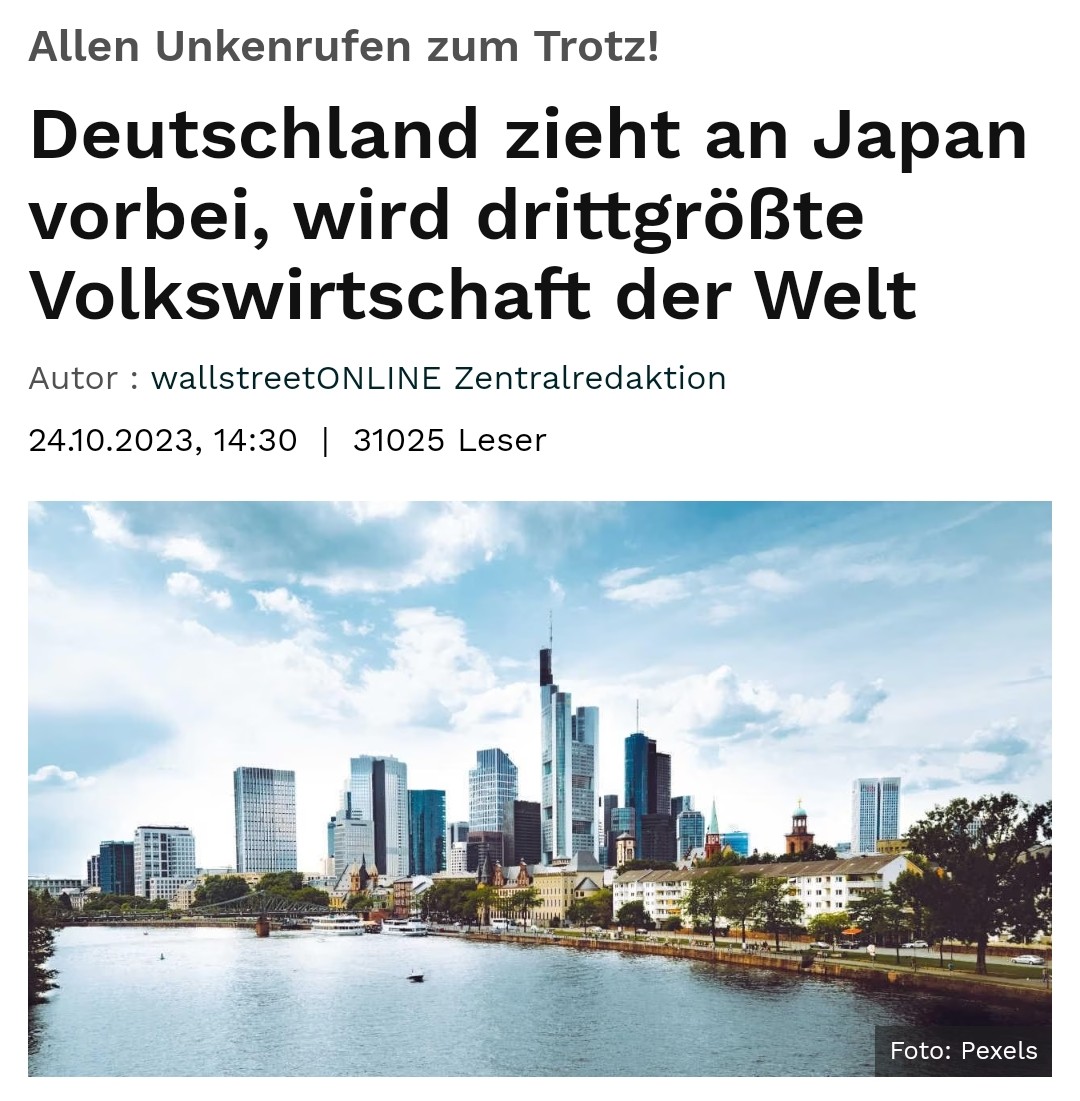 Ich wette, daran kann nur die Ampel und besonders die Grünen schuld sein...