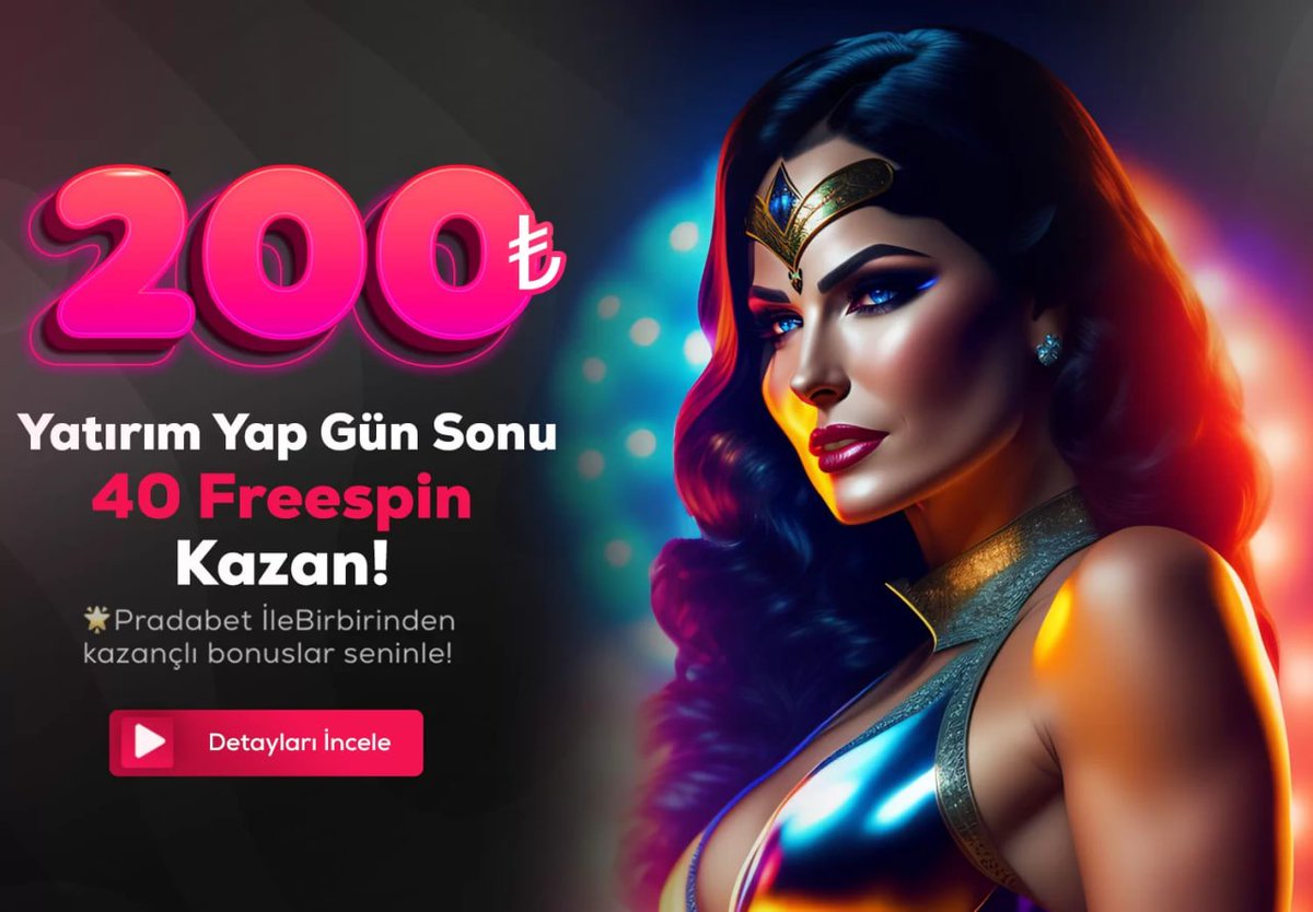 PradaBetOffi's tweet photo. Gün içerisinde minimum 200 TL yatırım yapan #Pradabet üyeleri bir sonraki gün 40 #Freespin kazanıyor

 200 TL Yatırım Yap - 🔥 40 #Freespin kazan

 Lisanslı, güvenli ve hızlı kazancın tadını çıkar!

(https://t.co/e4oSndHcwP) https://t.co/nj0EHPo8Rs